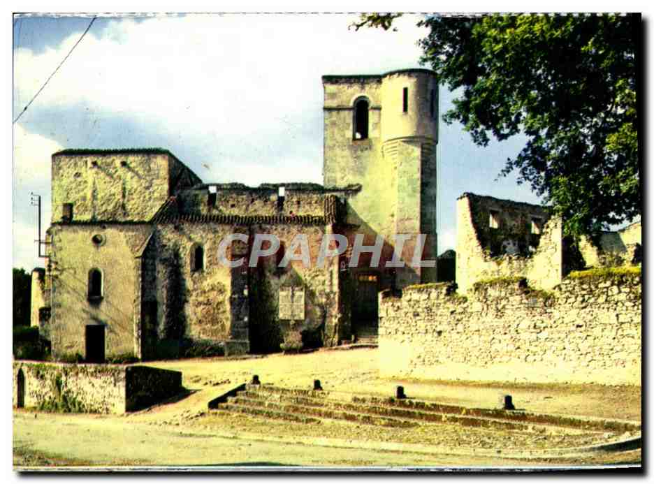 Ruines de l'église de Sainte-Croix-sur-Mer — L'Abbé J.-B. CHAPELLE fut fusillé avec ses paroissiens