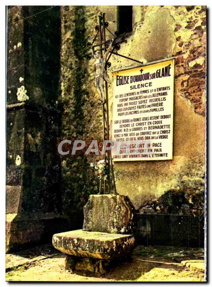 Église d'Oradour-sur-Glane — Mémorial des victimes — texte commémoratif