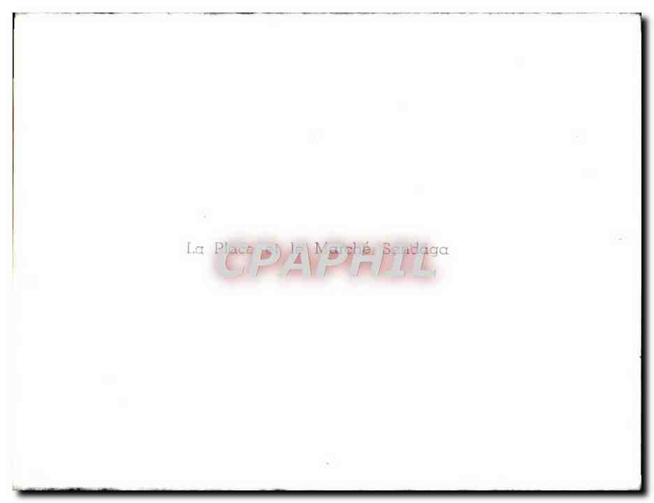 CPM La Place Et Le Marche Sandaga Senegal — Rückseite