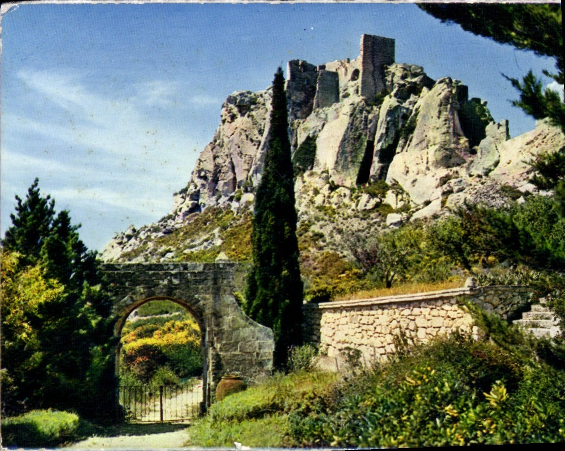Ruines du château seigneurial — Montagne de la Roque — CPAPHIL