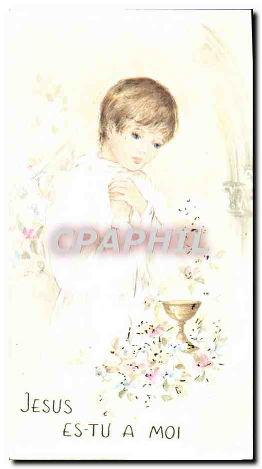 Image pieuse Jesus Es Tu A Moi Profession de foi 1 er juin 1986 Fabien Buard