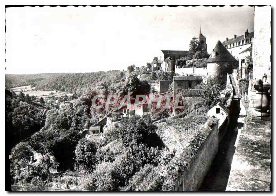 Avalon (Yonne) — Les Remparts et l'Église Saint-Lazare — CPAPHIL 513