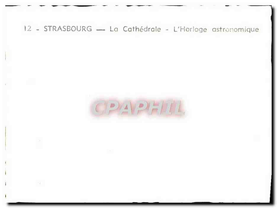 CPM Strasbourg La Cathedrale L'Horloge Astronomique — Rückseite