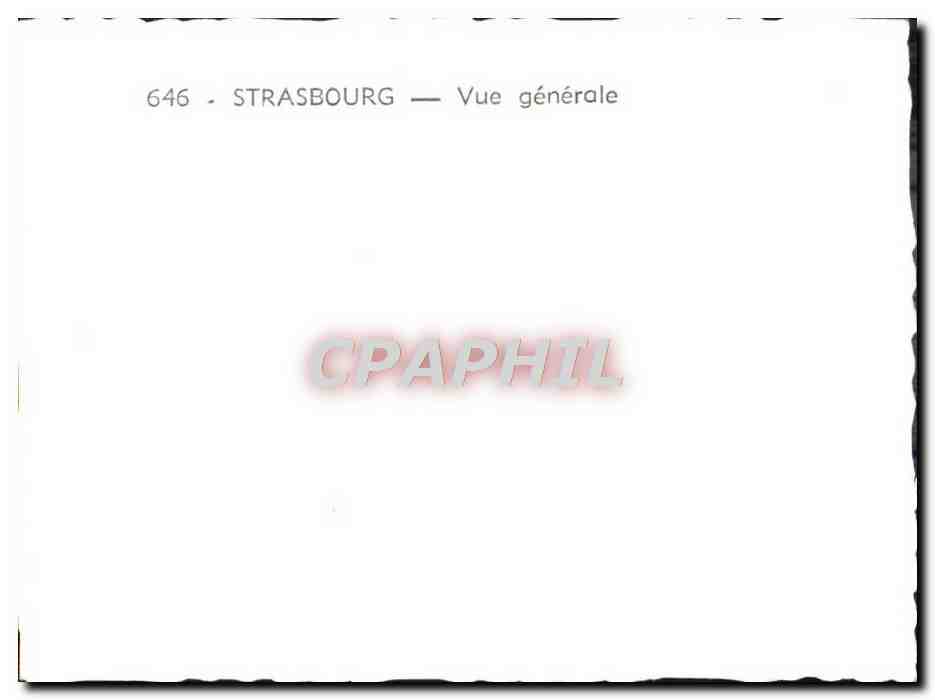 CPM Strasbourg Vue Generale — Rückseite
