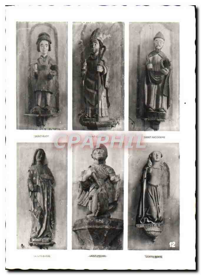 PLOUHA (C.-du-N.) - Chapelle de Kermaria-an-Isquit - Statues des Saints — CPAPHIL n°18