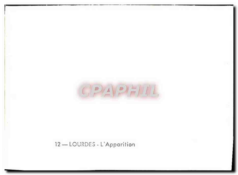 CPM Lourdes L'Apparition — Verso