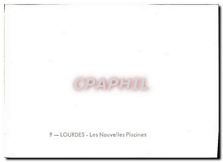 CPM Lourdes Les Nouvelles Piscines — Verso