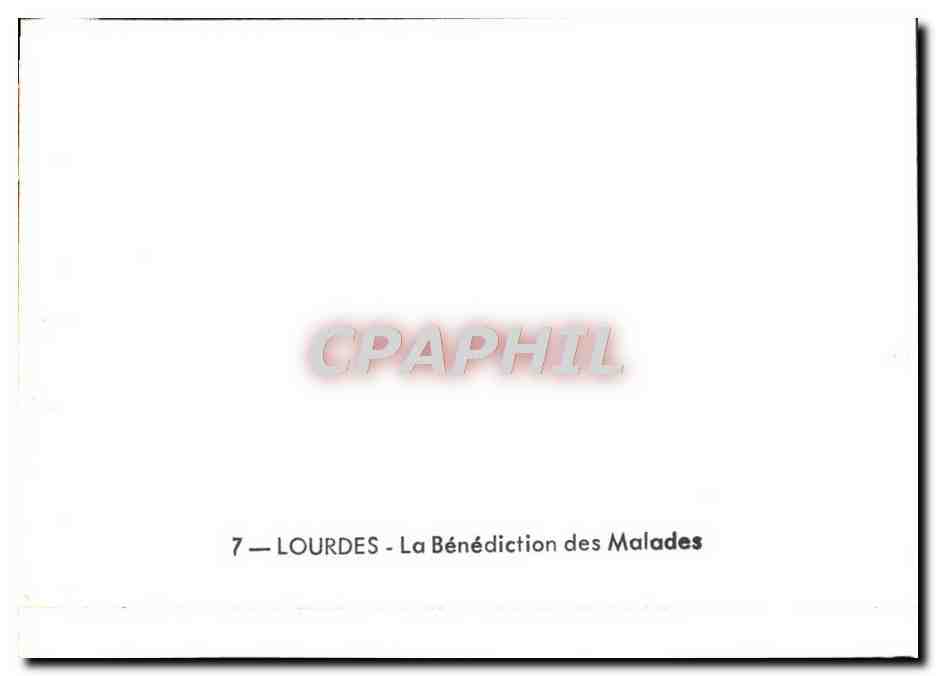 CPM Lourdes La Benediction Des Malades — Verso