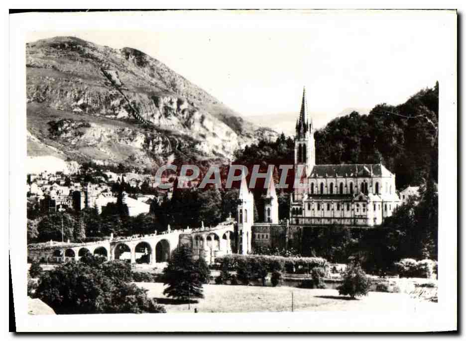 CPM Lourdes La Basilique Et Le Pic Du Jer