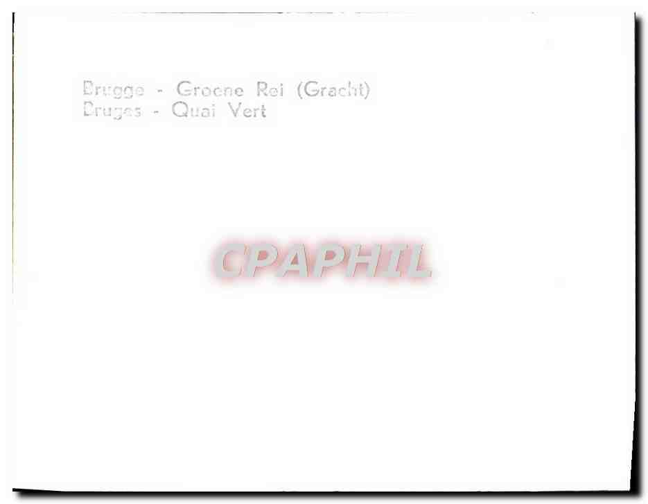 CPM Brugge Groene Rei Bruges Quai Vert — Back