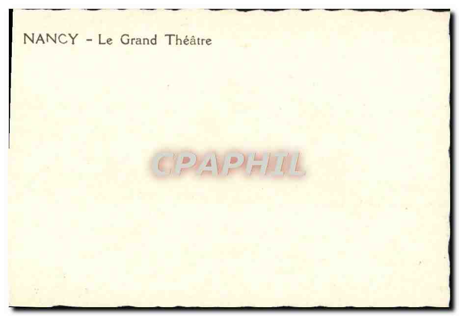 CPM Nancy Le Grand Theatre — Rückseite