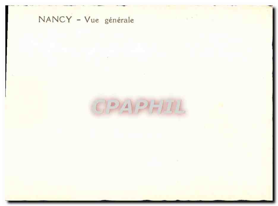 Nancy — Vue générale — éditeur inconnu — Verso