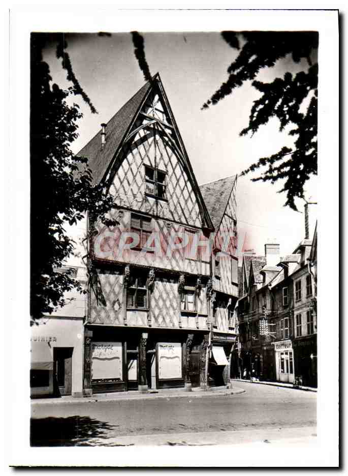 Maison à colombages — Place Gordaine, BOURGES — Éditions de Luxe « ESTEL » n° 7010