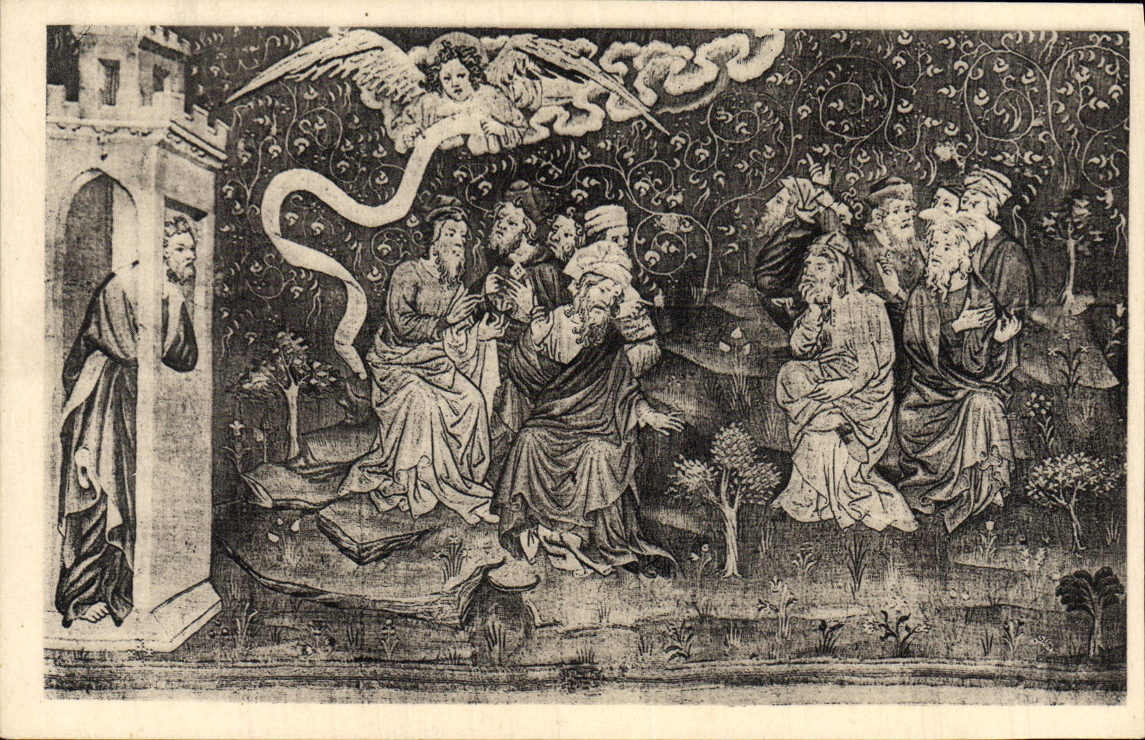 CPA Angers Musee des Tapisseries Apocalypse Les Sages comptant le nombre de la bete