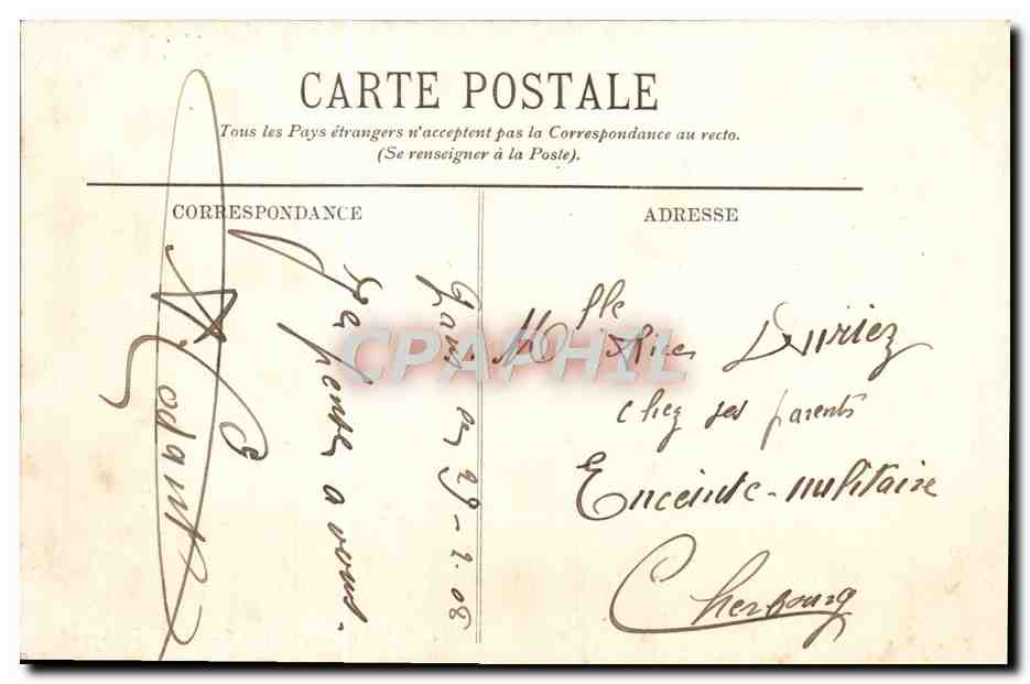 CPA Versailles Musee des Voitures La Voiture du Tsar Russie Russia — Verso