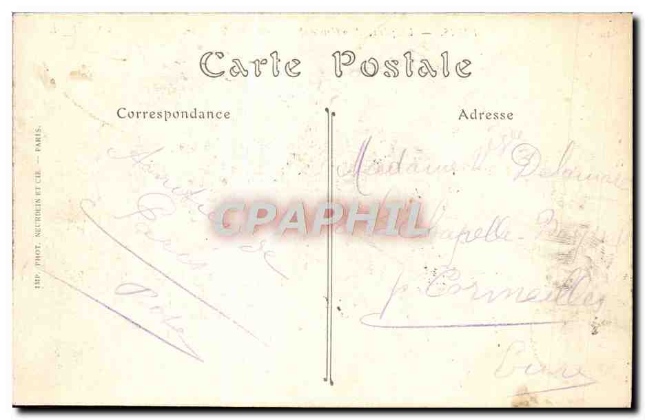 CPA Paris L'Opera Academie Nationale de Musique — Rückseite