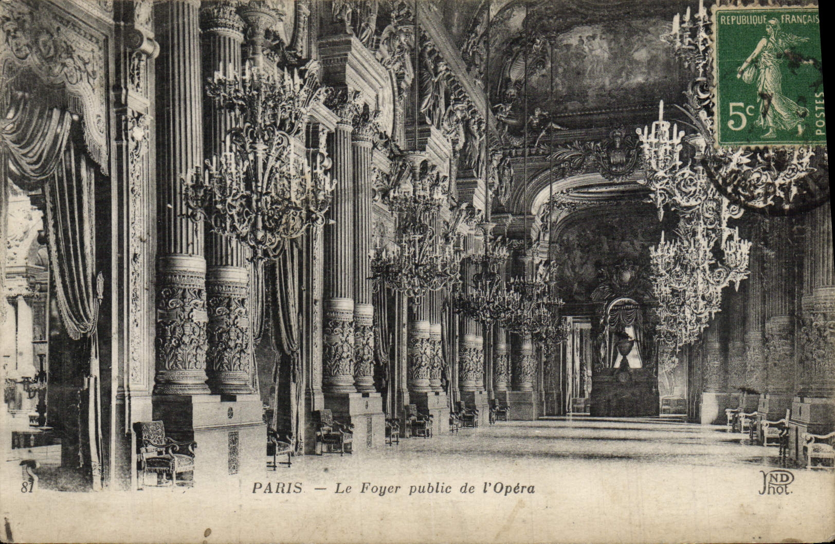 CPA Paris Le Foyer Public de l'Opera
