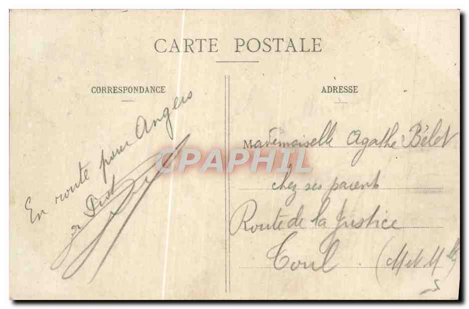 CPA Paris L'Escaller de l'Opera — Rückseite