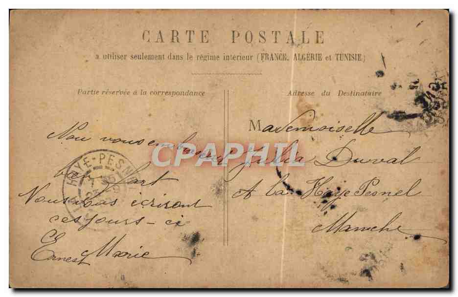 CPA Paris l'Opera — Rückseite