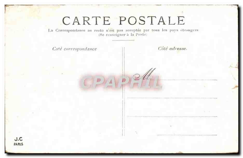 CPA Paris L'Opera — Rückseite