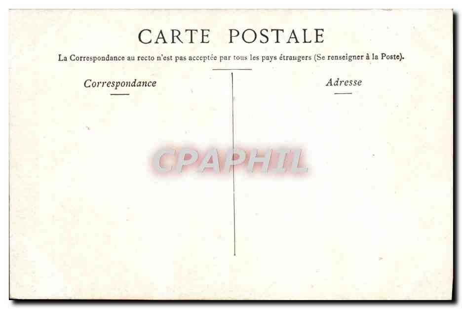 CPA Paris Le Nouvel Opera comique La Place Boieldieu — Rückseite