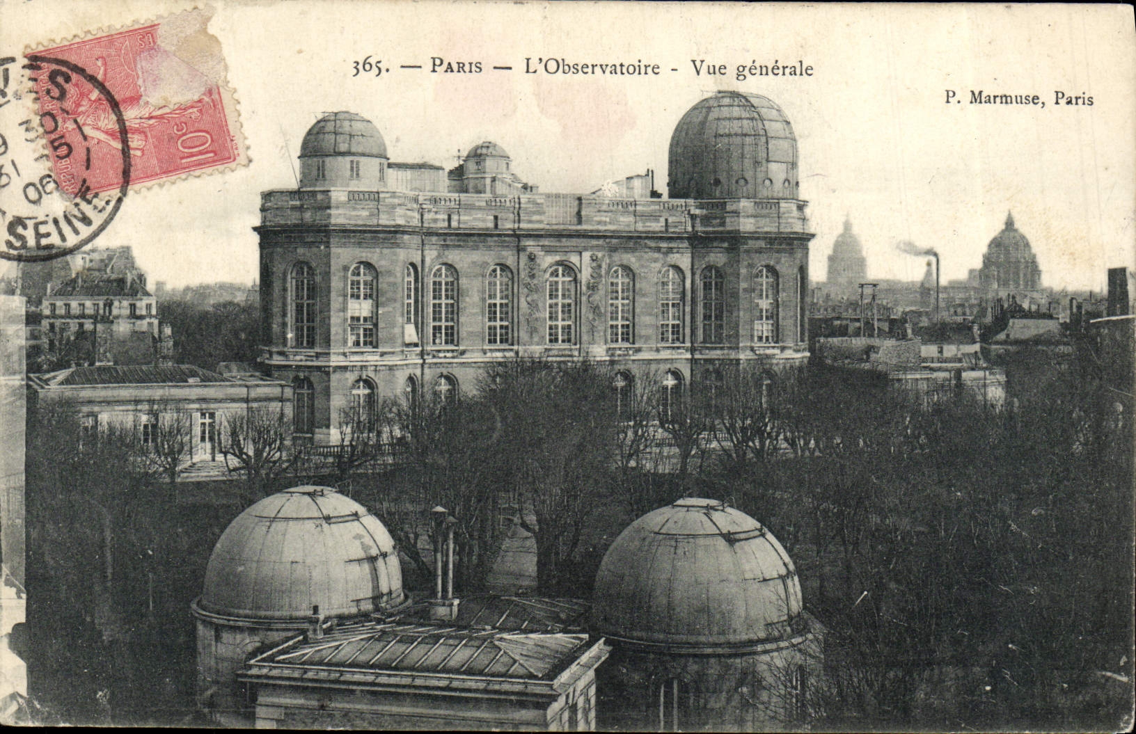 Paris — L'Observatoire — Vue générale — P. Marmuse, Paris - Recto
