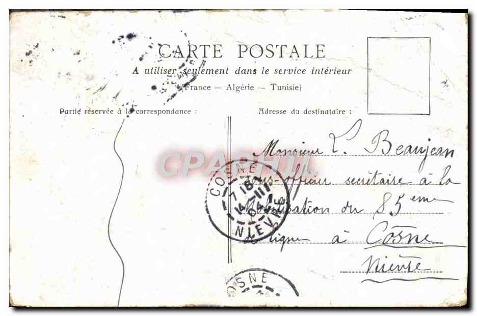 CPA Paris La Porte St Denis — Verso