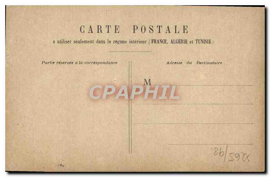 CPA Paris Porte Saint Martin — Verso