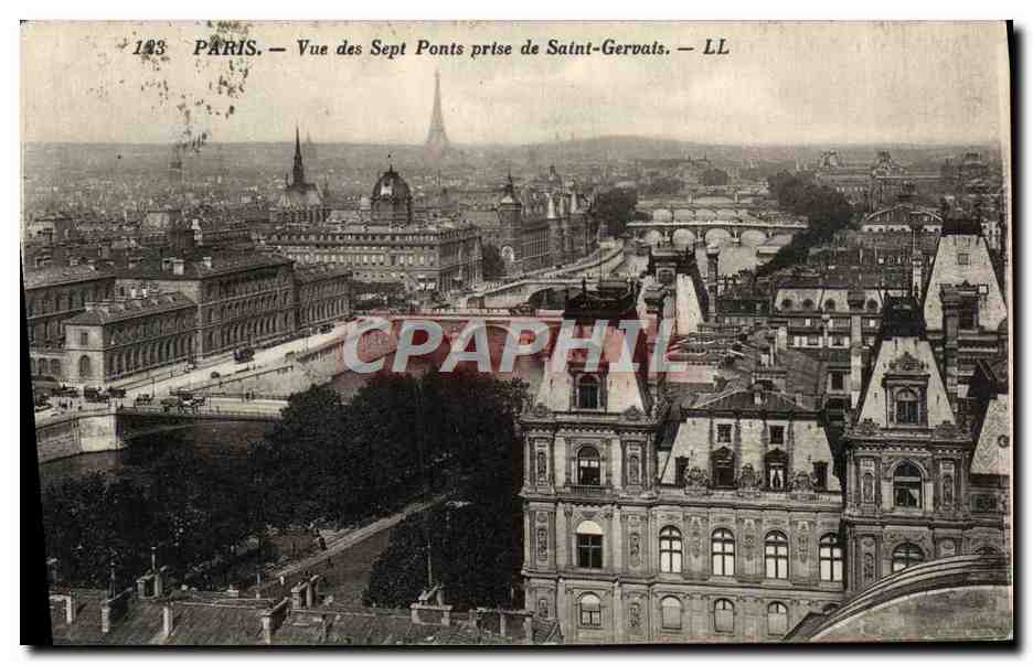 CPA Paris Vue Des Sept Ponts Prise De Saint Gervais