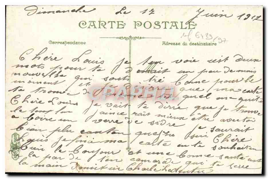 CPA Paris Pont De La Concorde — Verso