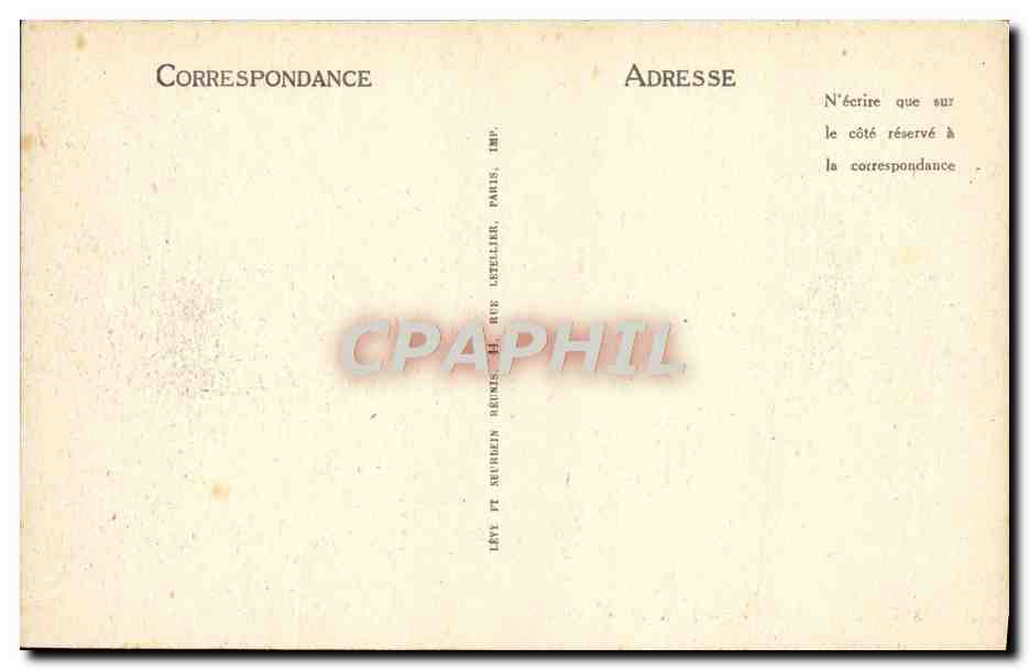 CPA Paris Le Pont Alexandre III — Verso