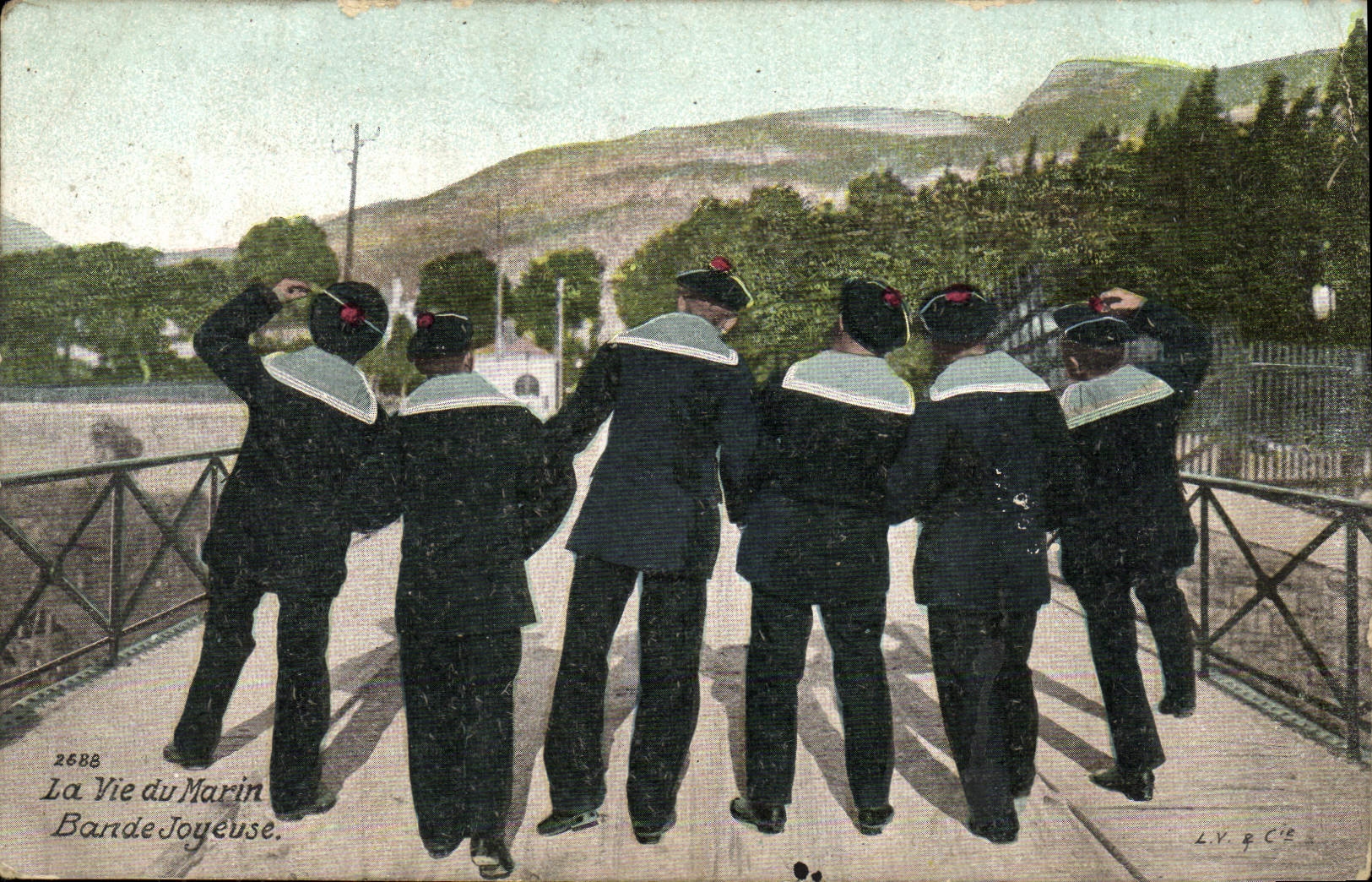 CPA La Vie du Marin Bande Joyeuse