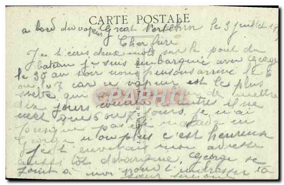 CPA Paris Le Pont Alexandre III — Rückseite