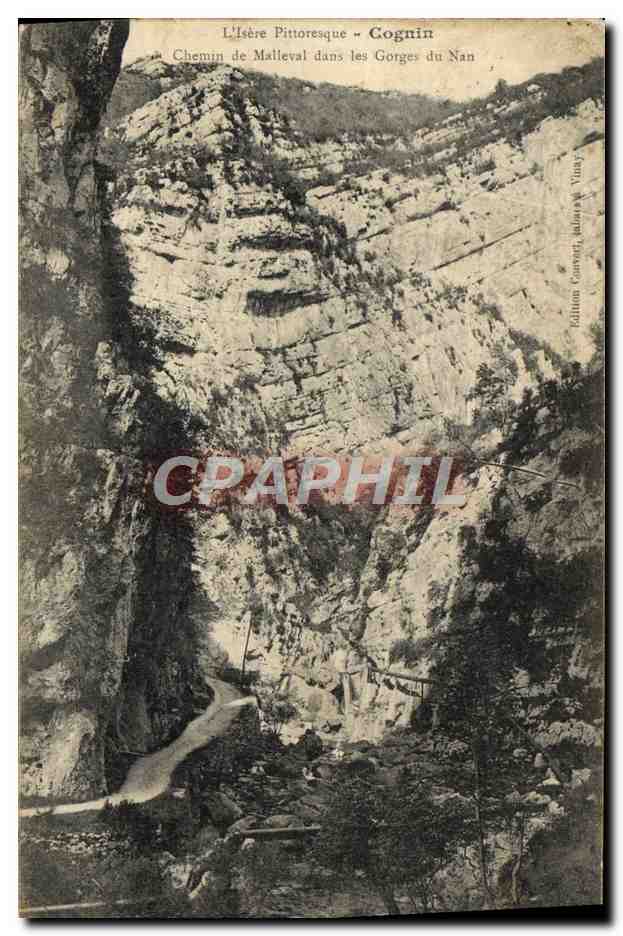 CPA L'Isere Pittoresque Cognin Chemin De Malleval Dans Les Gorges Du Nan