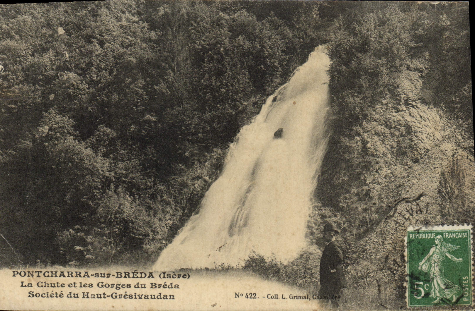CPA Pontcharra Sur Breda La Chute Et Les Gorges Du Breda Societe Du Haut Gresivaudan