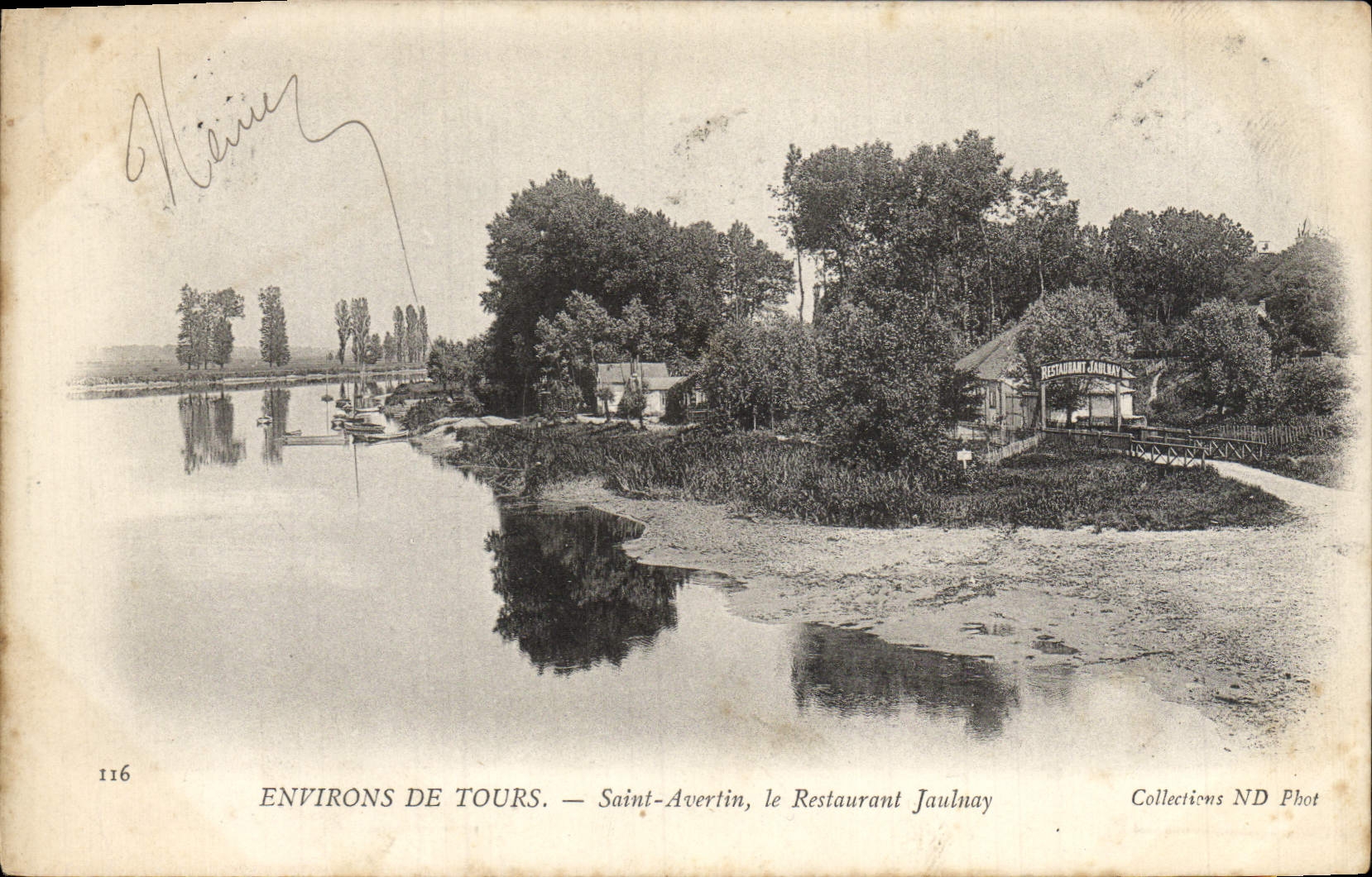 CPA Environs De Tours Saint Avertin Le Restaurant Jaulnay