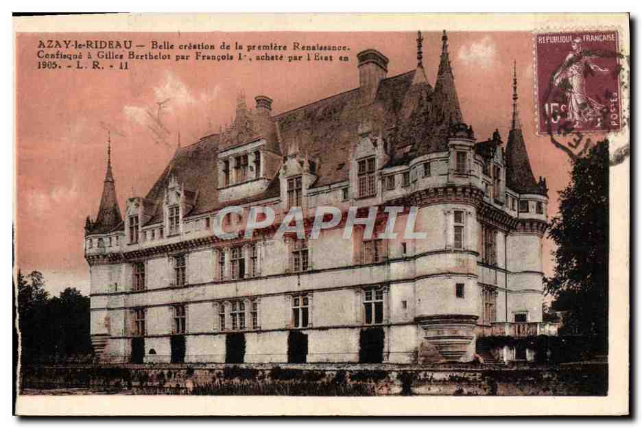 CPA Azay Le Rideau Le chateau
