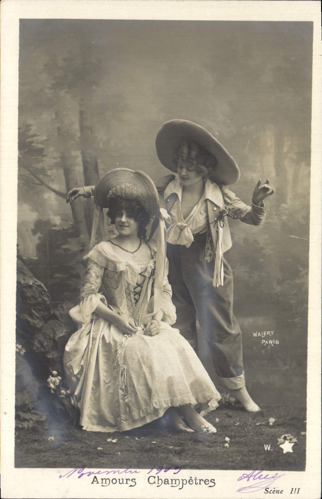 Amours Champêtres — scène de théâtre — Walery, Paris, série 111