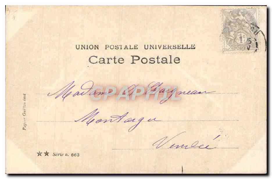 CPA Amours Champetres Femmes — Rückseite