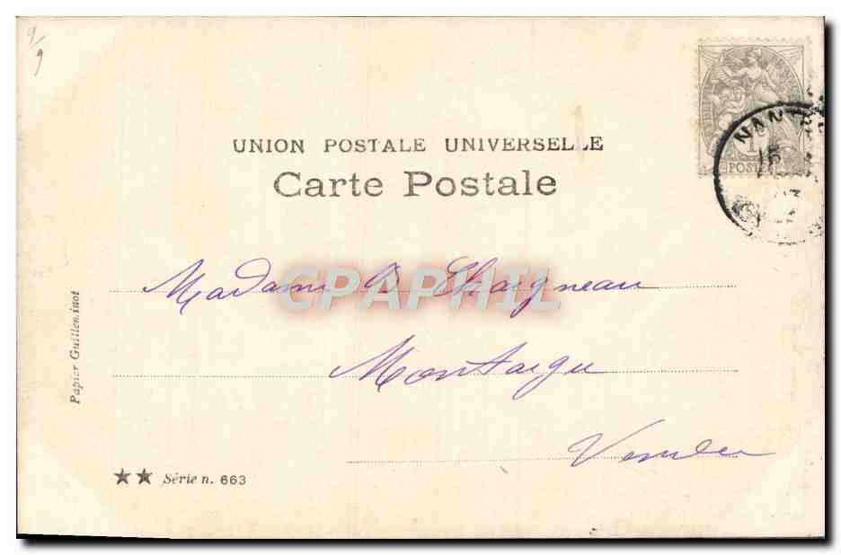 Amours Champétres — Scène IV — Walfré Paris — Verso