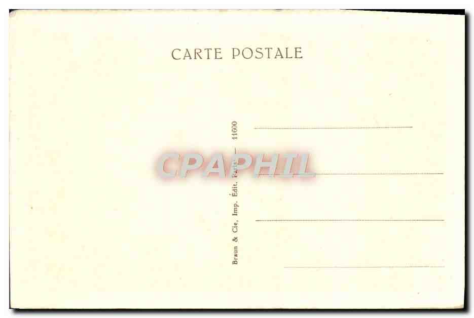 CPA Musee Du Louvre La Belle Ferronniere Leonard de Vinci — Verso