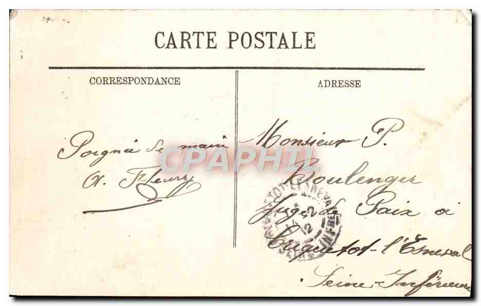 CPA Scenes De Bord Exercice Du Fusil A Bord D'Un Navire De Guerre — Verso