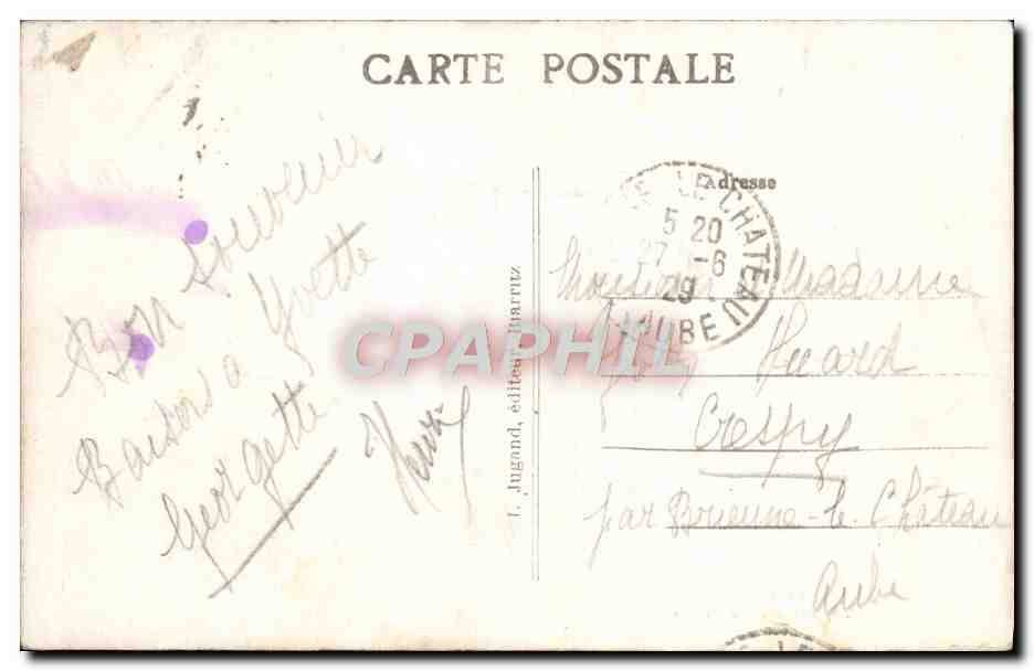 CPA Biarritz L'Esplanade De La Vierge — Rückseite