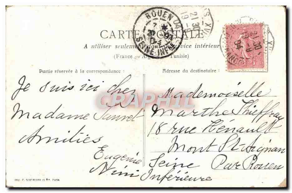 CPA Monument de Victor Hugo Paris  — Verso