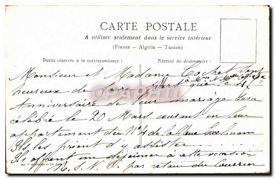 CPA Paris Le Monument de Victor Hugo — Verso