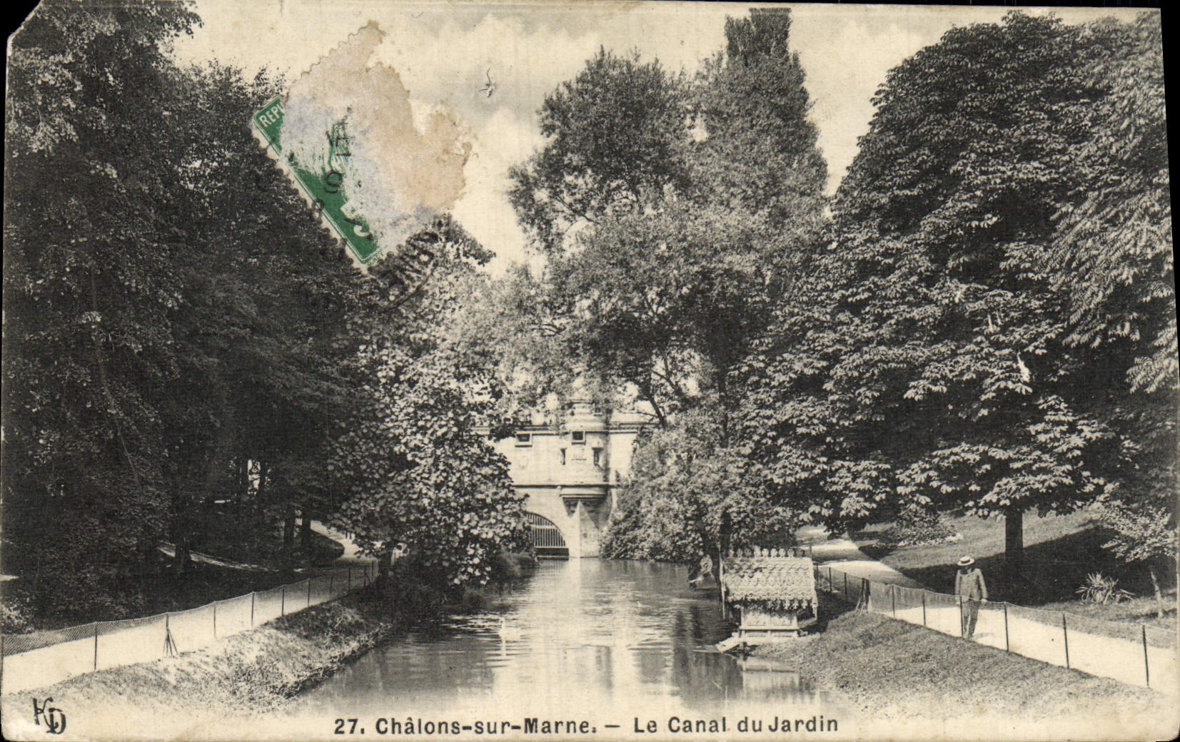 Châlons-sur-Marne — Le Canal du Jardin — éditeur KD, n°27