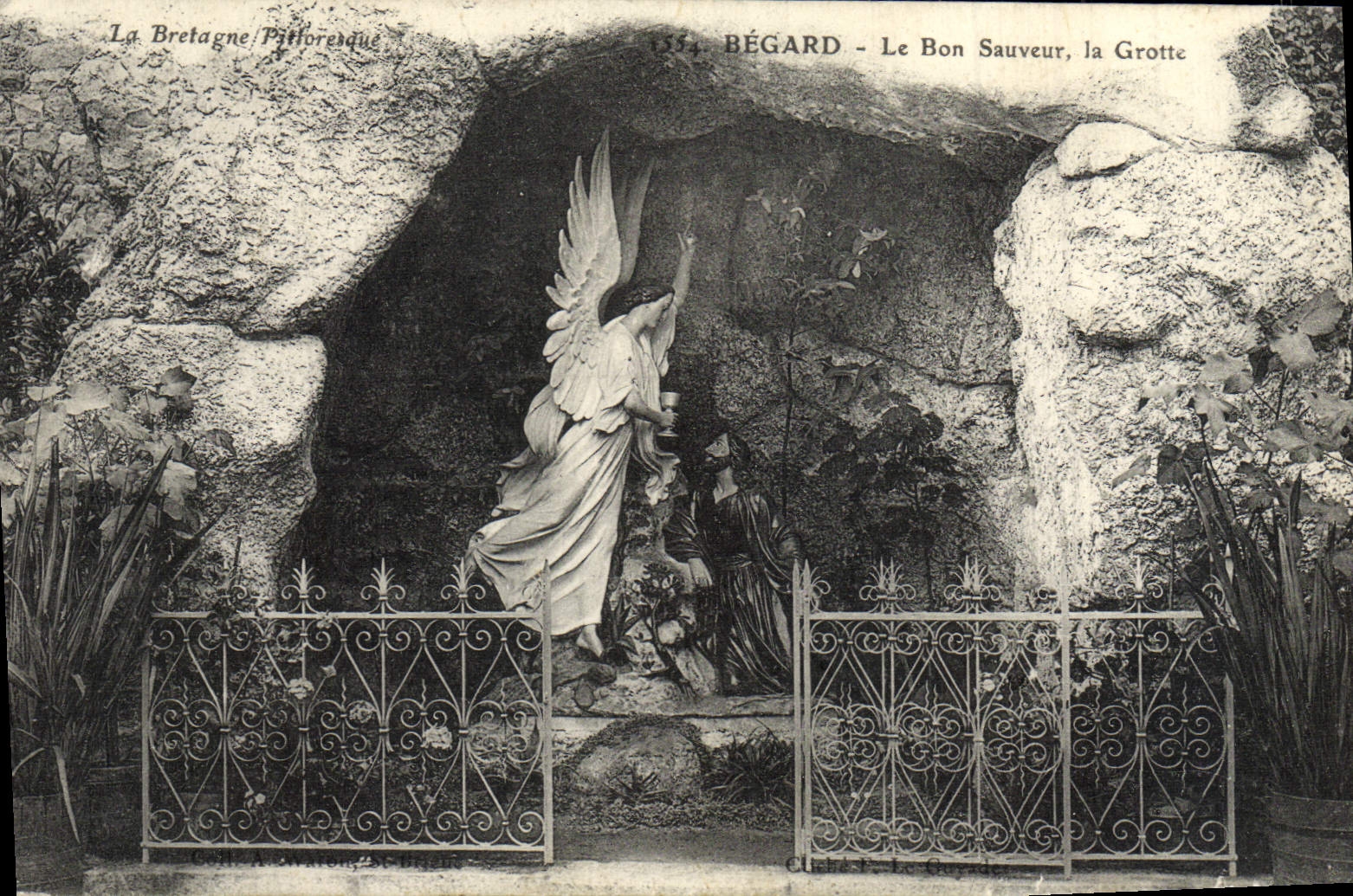 Bégard - Le Bon Sauveur, la Grotte — Lg. Bretagne/Parifloresque, n° 1354