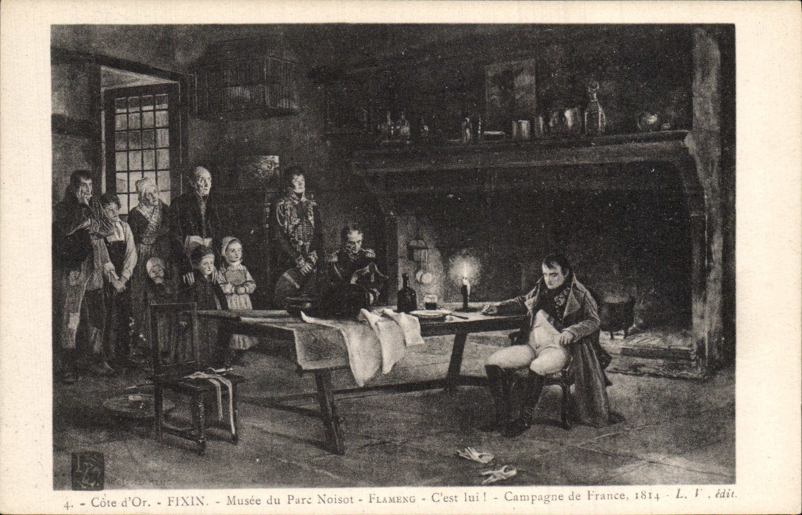 CPA Cote d'Or Fixin Musee Du Parc Noisot Flameng Campagne De France 1814 Napoleon 1er