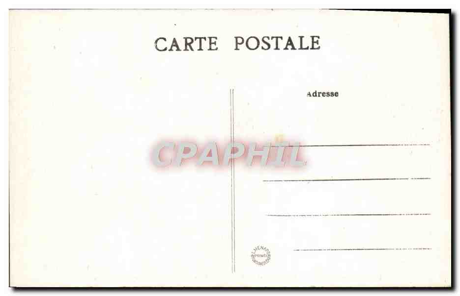 Palacio de Fontainebleau — La Puerta de Honor y el Paseo de los Adioses — Colección Artística L. M. — Reverso