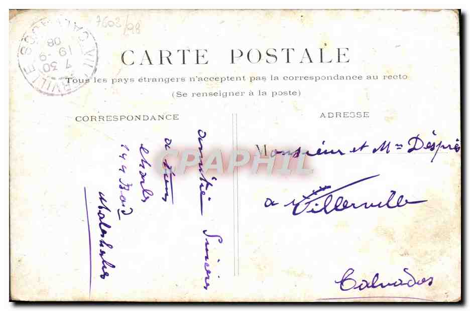 CPA Paris Statue D'Etienne Dolet — Rückseite